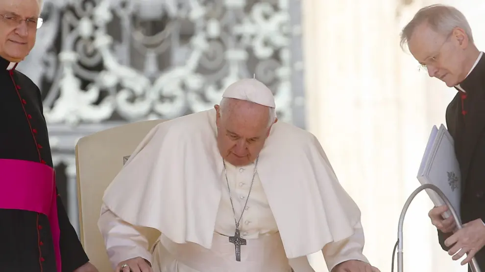 El papa Francisco, durante la catequesis de este miércoles.