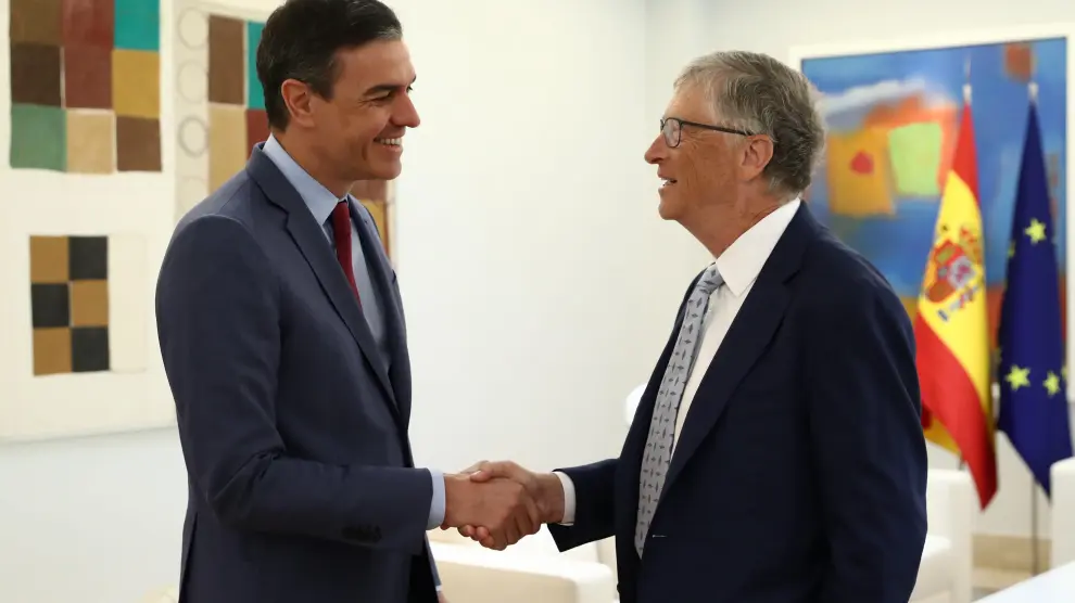El presidente del Gobierno, Pedro Sánchez, recibe este viernes en el complejo de La Moncloa a Bill Gates.