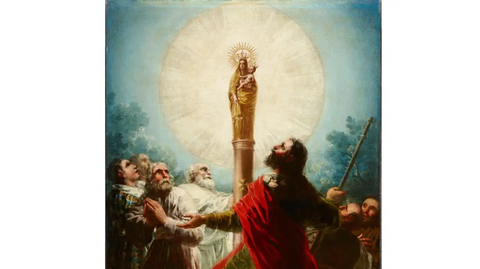 'Aparición de la Virgen del Pilar al apóstol Santiago y a sus discípulos'.