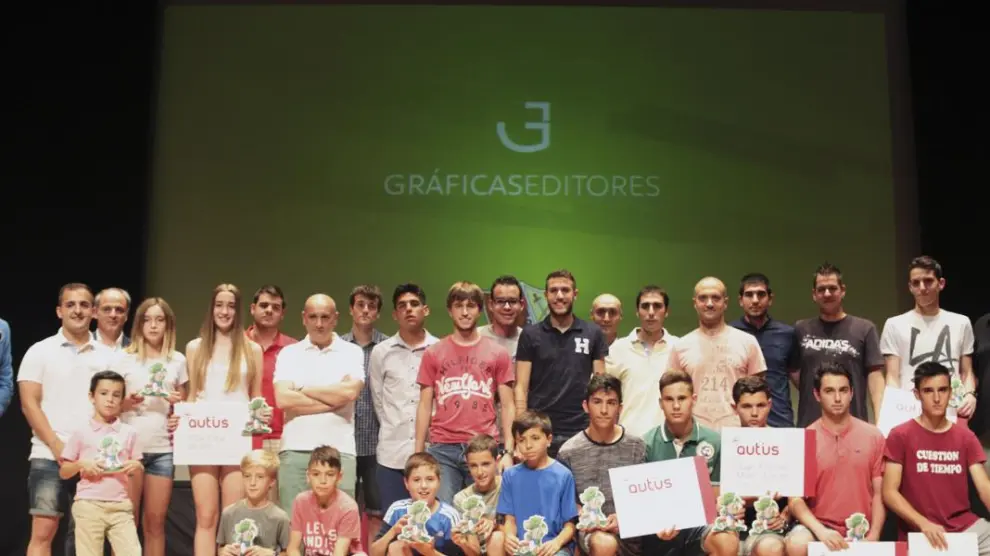 Gala anterior de los Premios Valores Deportivos Fútbol Base - Gráficas Barbastro.