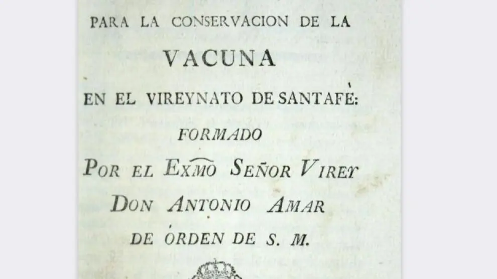 Reglamento para la Conservación de la Vacuna en el Virreinato de Santa Fe
