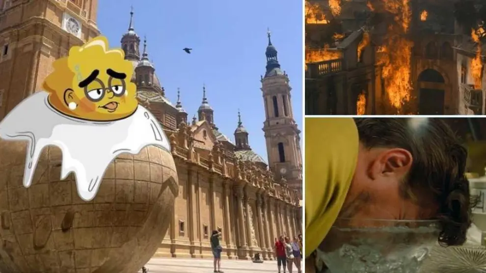 Los mejores memes de la ola de calor en Zaragoza.