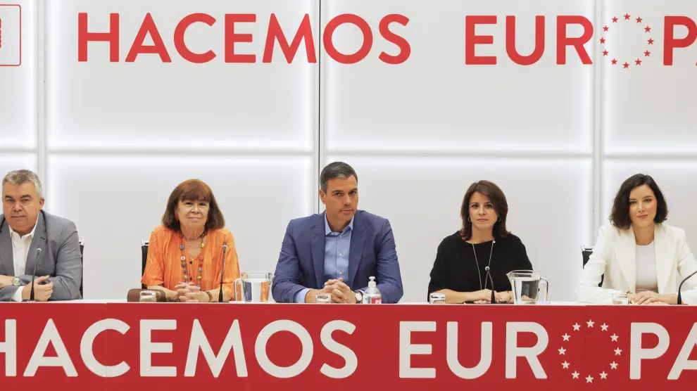Reunión de la ejecutiva federal del PSOE tras las elecciones andaluzas.