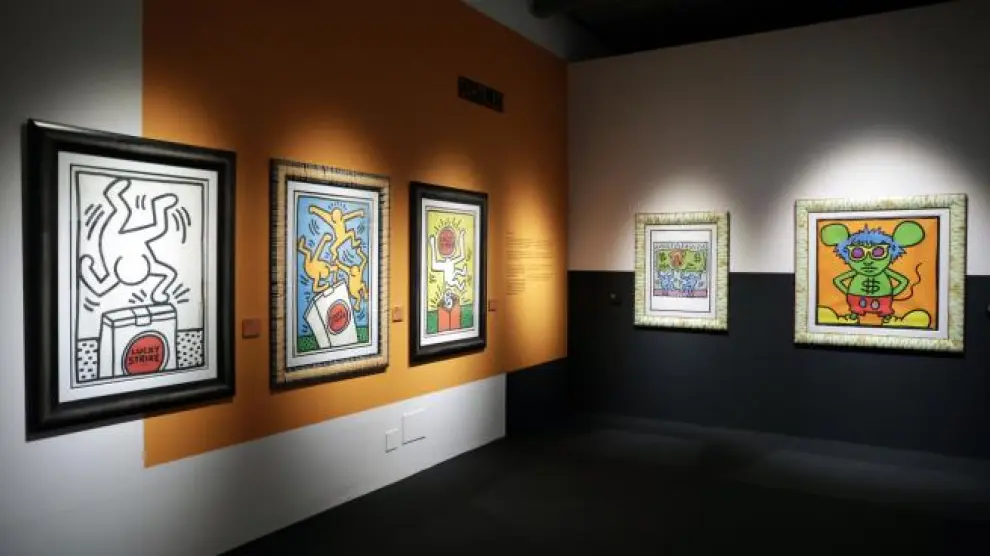 Zona dedicada a Keith Haring en la muestra The Pop Art Culture.