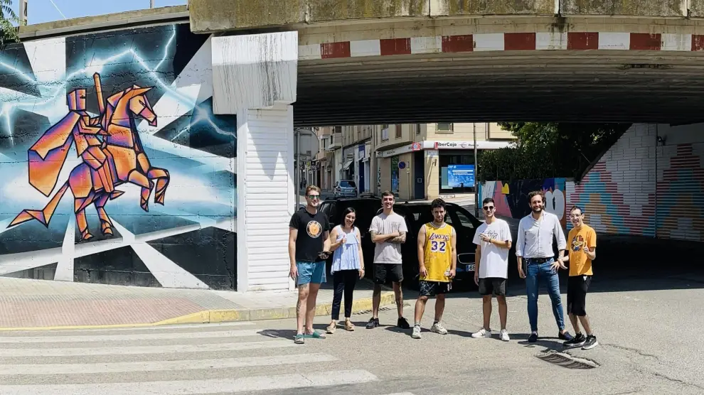El nuevo mural de arte urbano forma parte de la campaña Cuidemos Monzón.