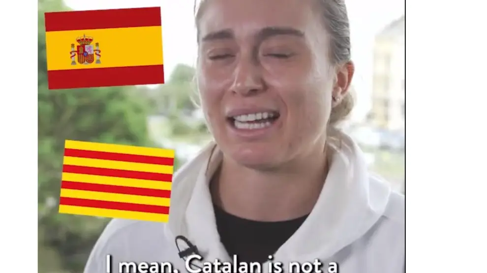 Tenista Paula Badosa: "El catalán no es un idioma"