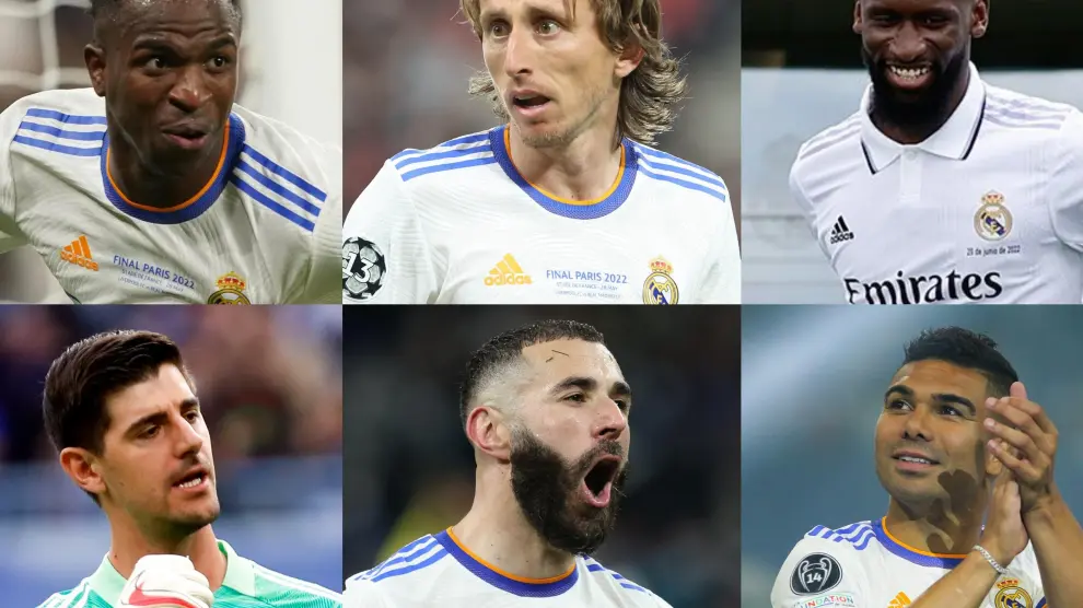 Seis candidatos del Real Madrid para el Balón de Oro.