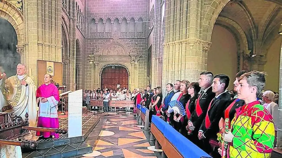 Misa solemne en la Catedral de Santa María de la Huerta