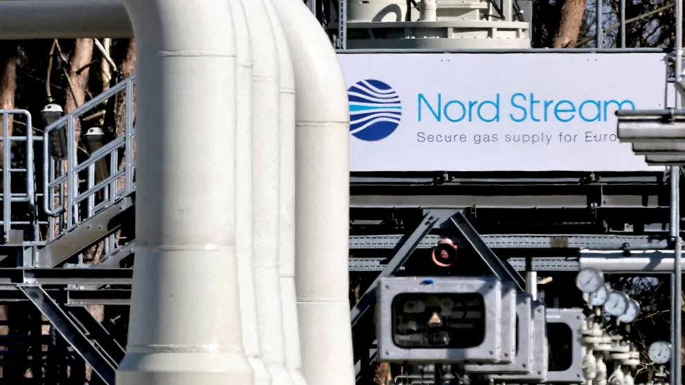 Tuberías en las instalaciones del gasoducto Nord Stream 1 en Lubmin