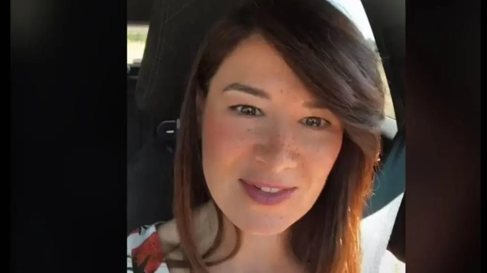 La zaragozana Cristina Guallar (@crisguagua) en uno de sus vídeos de TikTok.