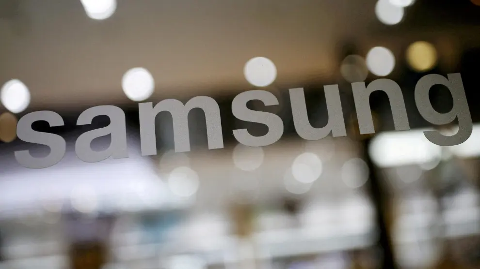 El logo de Samsung en la sede en Seúl.