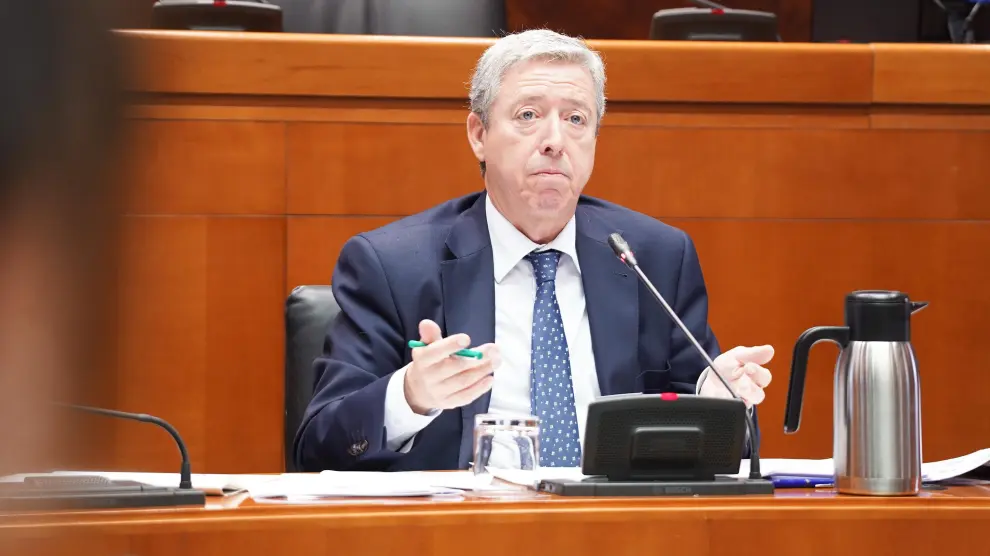 El presidente de la Cámara de Cuentas, Alfonso Peña, ha comparecido este lunes en las Cortes para dar cuenta del informe sobre el impacto de la pandemia en las cuentas autonómicas.