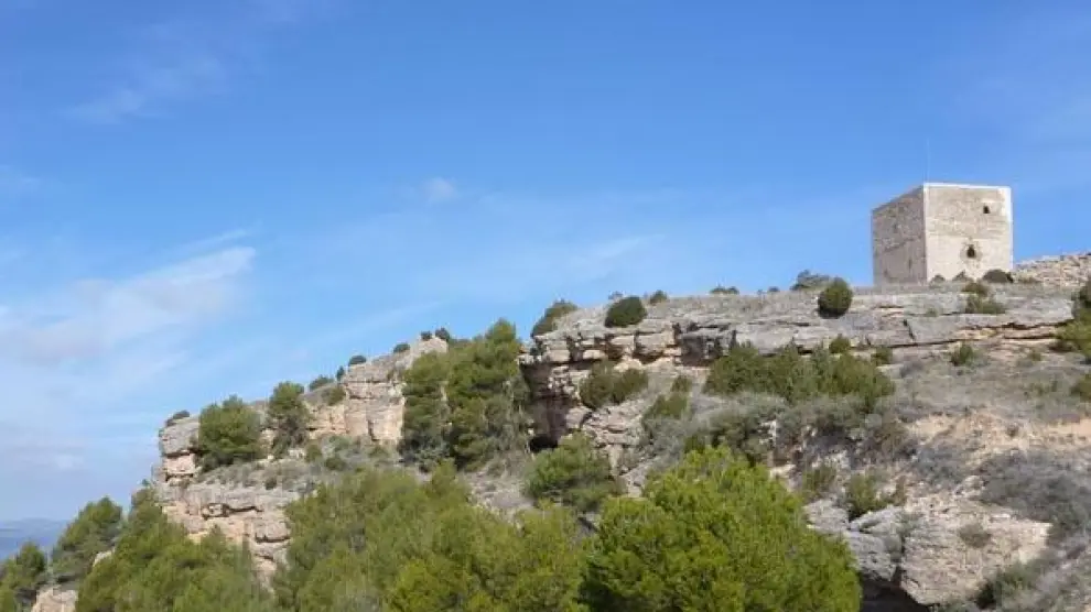 El castillo de la Mora es uno de los puntos más elevados de La Litera y desde él se ve prácticamente toda la comarca.