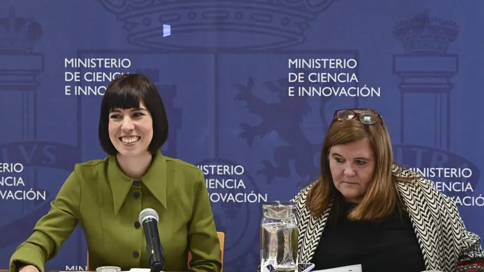 La ministra de Ciencia, Diana Morant, y la secretaria general de Innovación, Teresa Riesgo