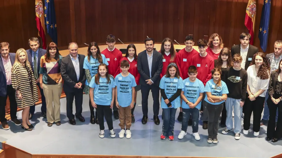 El ministro Alberto Garzón ha participado en la entrega de premios de la 17ª edición de Consumópolis