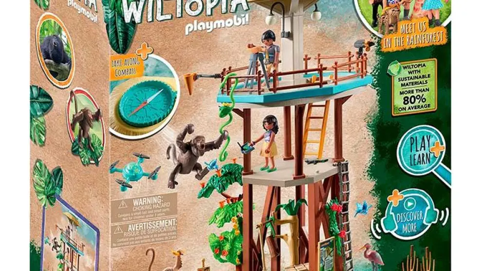 Wiltopia, la primera línea de juguetes sostenible de Playmobil.