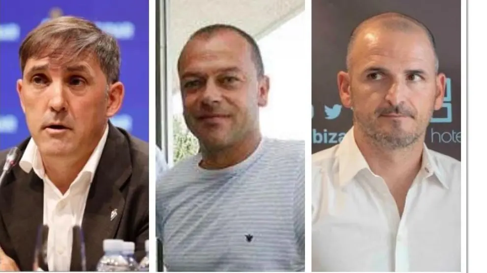 Fran Garagarza, Juanan Pérez Cabrero y Fernando Soriano, tres directores deportivos en el escaparate del Real Zaragoza.