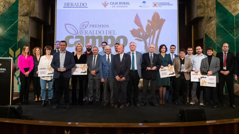 Los premios Heraldo del Campo, en la sede de Caja Rural de Aragón.