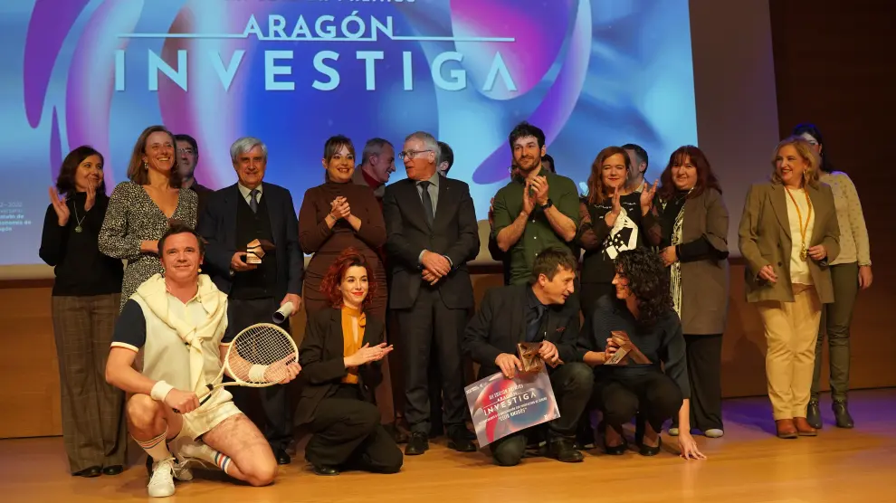 La gala de los Premios Aragón Investiga ha tenido lugar en el auditorio de Caixaforum de Zaragoza