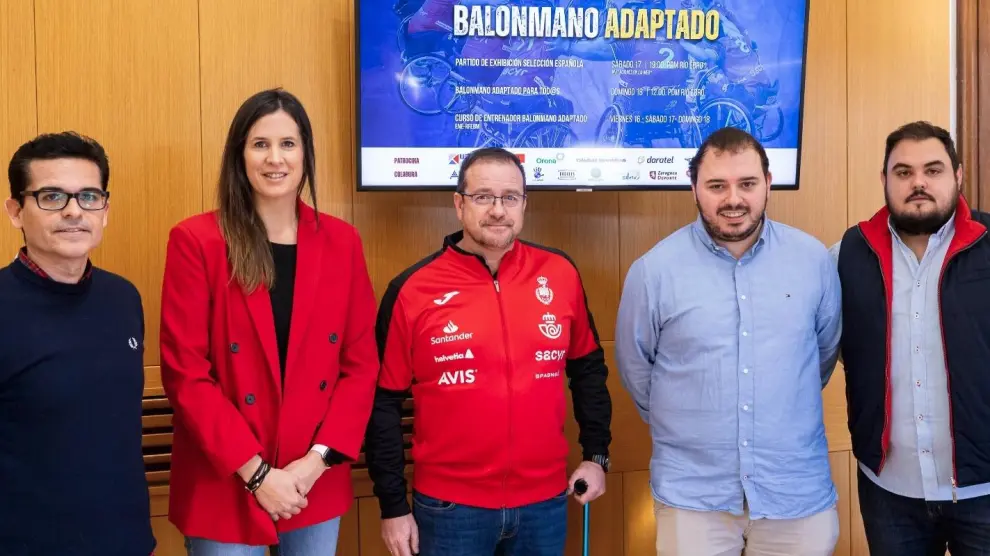 Presentación del evento de balonmano adaptado que se va a celebrar en Zaragoza