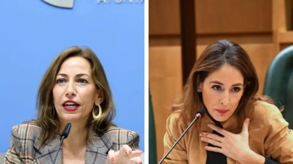 Natalia Chueca y María Navarro con los nombres que suenan como candidatas a concurrir a las elecciones por el PP a la alcaldía de Zaragoza