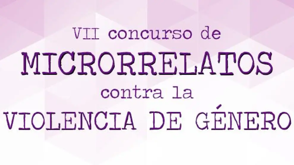 Cartel del VIII Concurso de Microrrelatos contra la violencia de género.