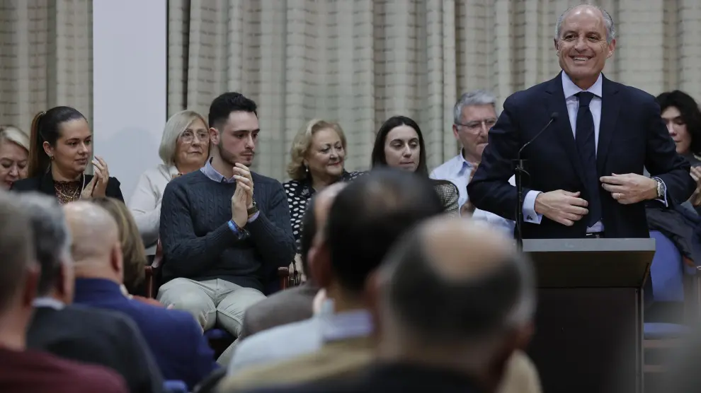 El expresident de la Generalitat Valenciana Francisco Camps pronuncia una conferencia bajo el título "La pena de telediario en España"