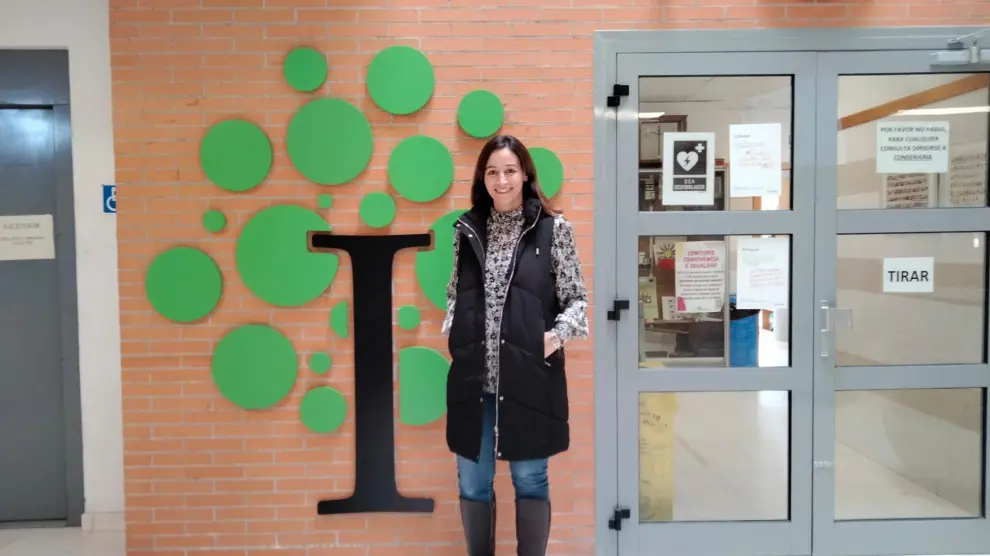 Susana Lozano, profesora de Geografía e Historia en Secundaria y Bachillerato en el IES Ítaca, el barrio Santa Isabel de Zaragoza.