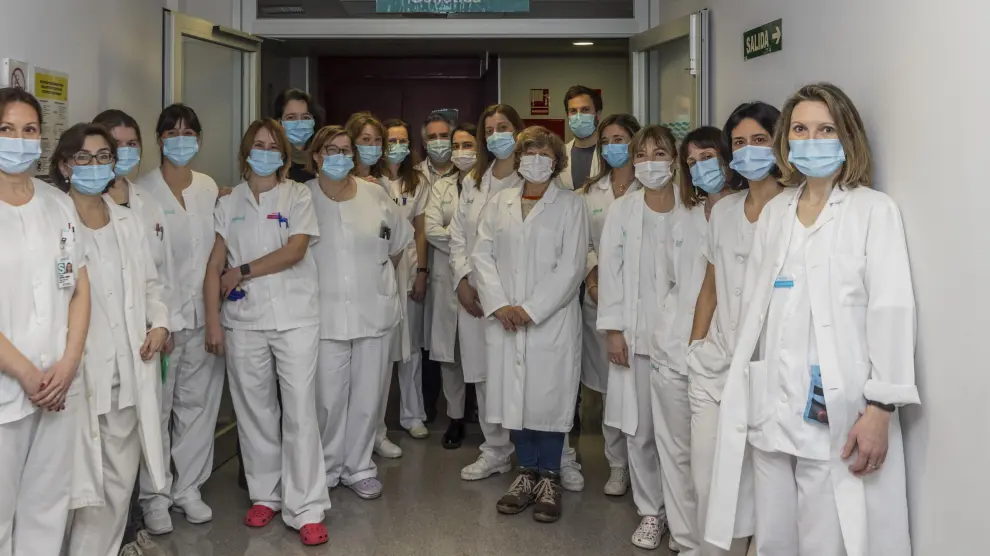 Profesionales de la sección de Genética del servicio de Bioquímica Clínica del Hospital Miguel Servet de Zaragoza.