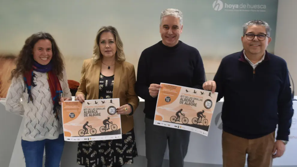 Presentación de la XII marcha cicloturista BTT ‘Las grullas de la Alberca de Alboré’.