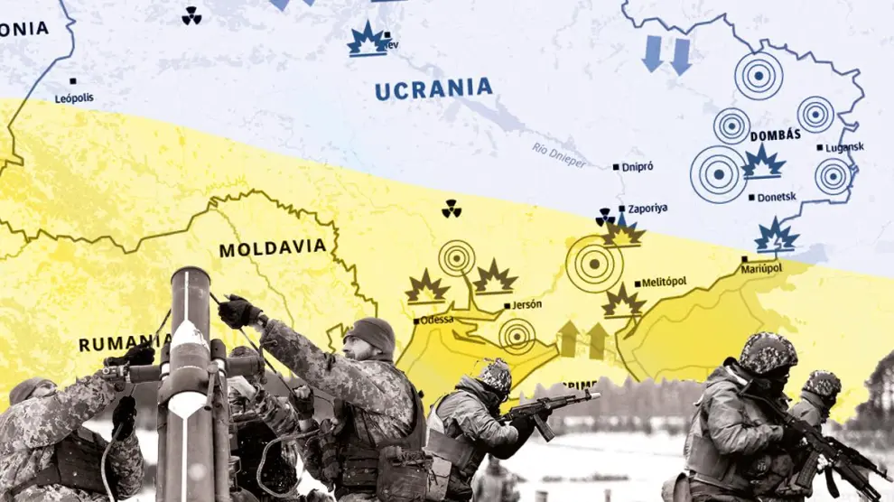 Cartela principal para 'Un año de la guerra en Ucrania'