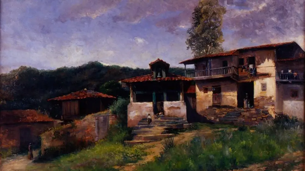'La capilla de la aldea', de Marcelina Poncela Hontoria (1888).