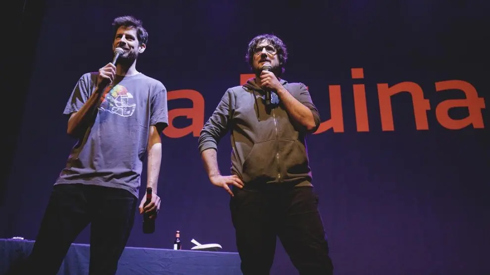 Ignasi Taltavull (izquierda) y Tomás Fuentes, en uno de sus 'shows'.