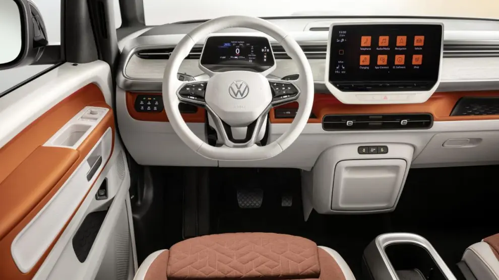 Diseño limpio y moderno para un interior luminoso del Volkswagen ID.Buzz