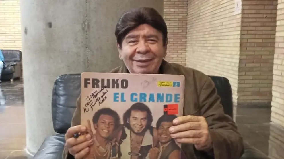 El artista colombiano Fruko, en el Auditorio de Zaragoza.