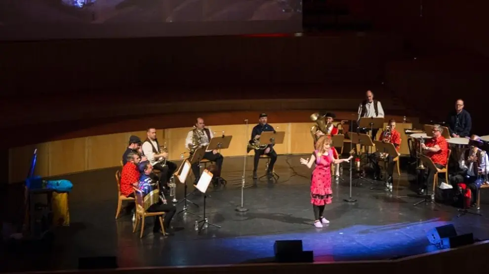Un momento del concierto del sábado en el Auditorio de Zaragoza.