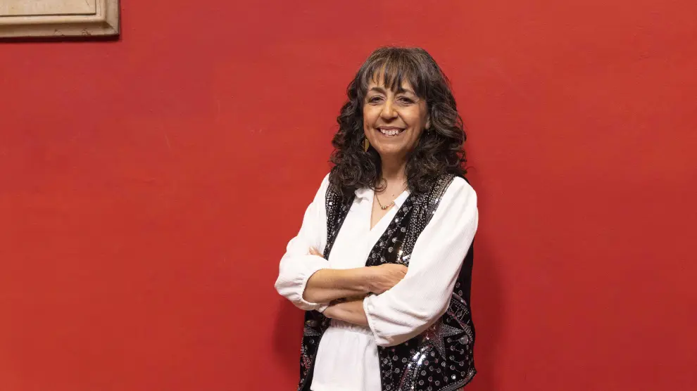 Carmen Baras, vicegerente de Investigación de la Universidad del Zaragoza, en el Paraninfo.