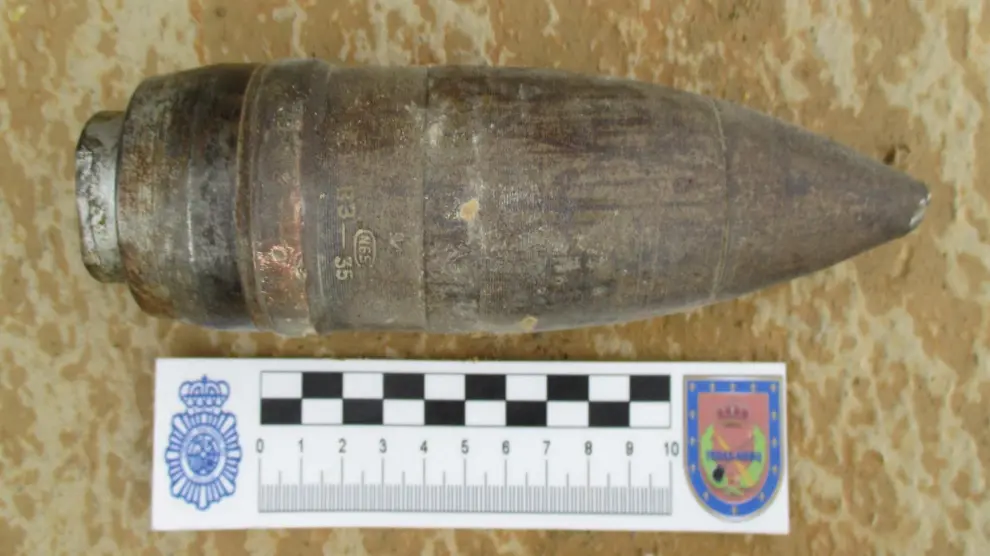 Artefactos explosivos neutralizados por la Policía Nacional en Huesca.