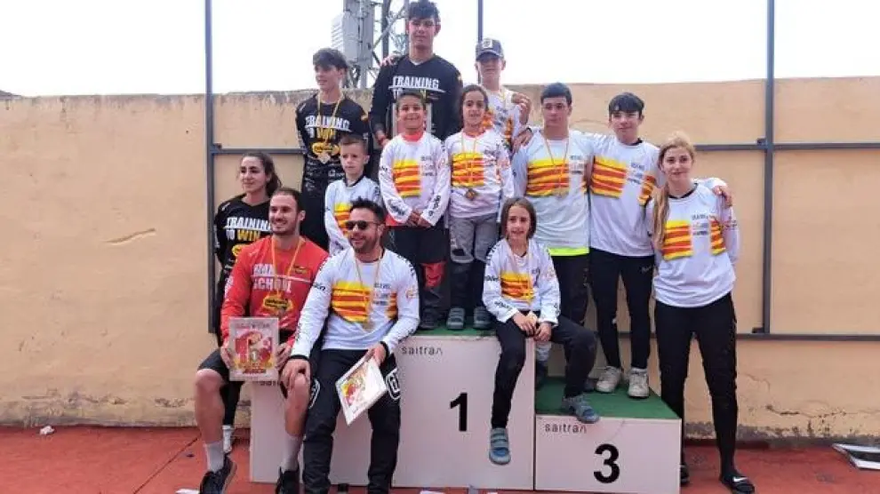 Medallistas del Regional de BMX en Ricla