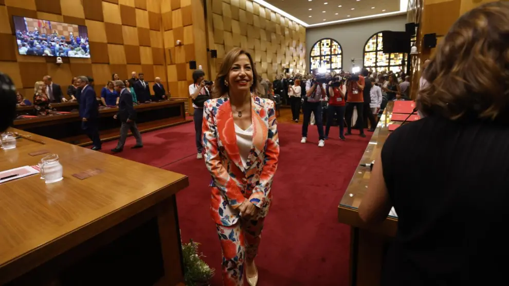 Toma de posesión de Natalia Chueca (PP) como nueva alcaldesa de Zaragoza.