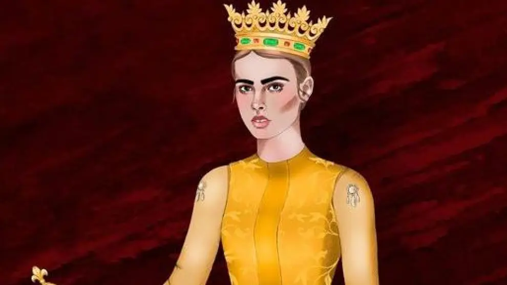 Ilustración de la reina Petronila, de María Seral.