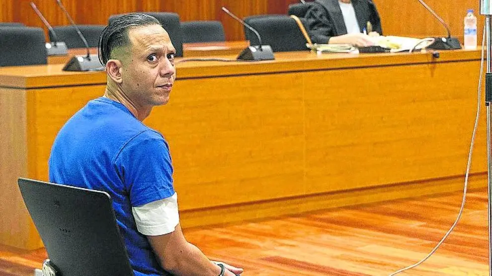 El acusado, Cristian Abril Zúñiga.