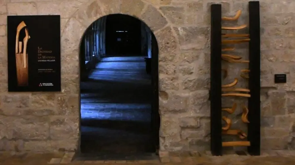 Un aspecto de la exposición inaugurada en el Monasterio de Veruela.