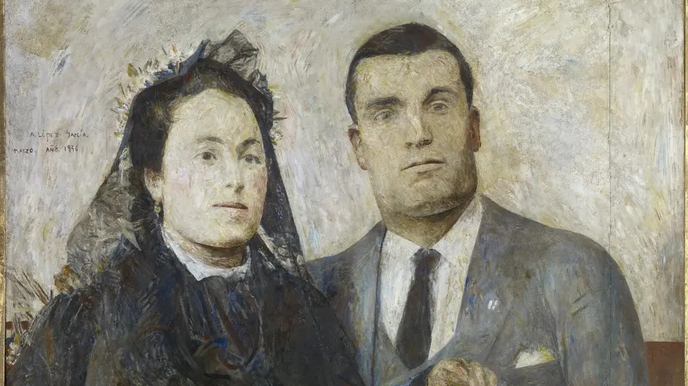 El cuadro 'Antonio y Carmen' (1956), los padres de Antonio López, que ha adquirido el Reina Sofía