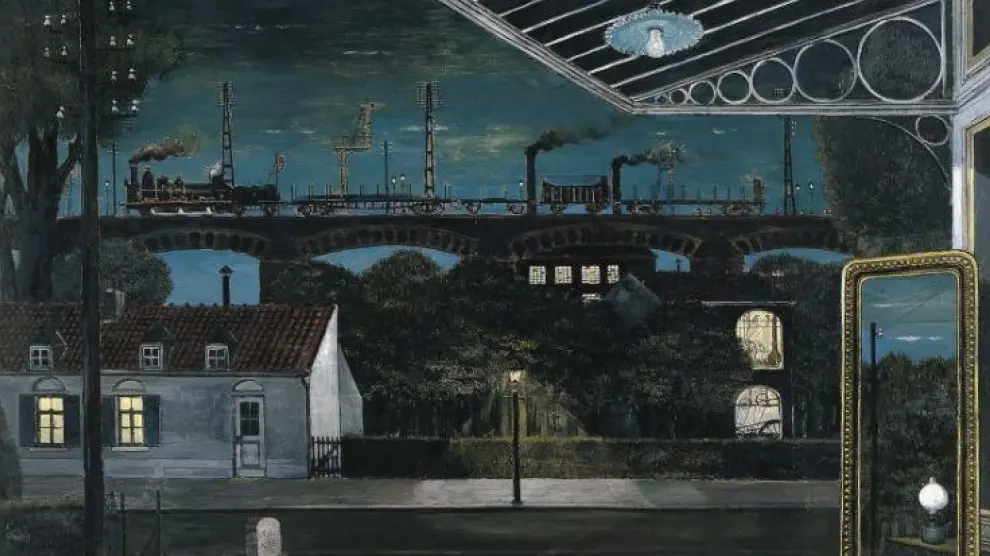 El viaducto, 1963. Paul Delvaux.