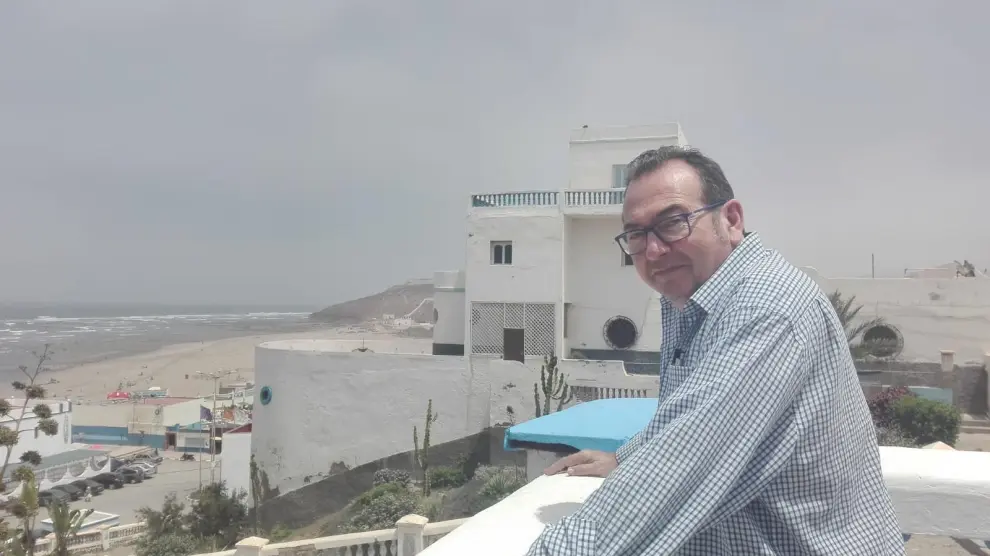 El empresario aragonés Antonio Gil, en Tanger (norte de Marruecos), donde vive hace una década.
