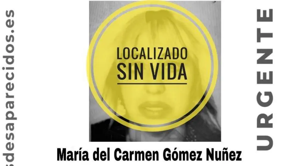 Carmen Gómez Núñez, desaparecida en Cangas (Pontevedra).