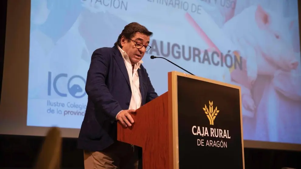 Intervención de Jesús García López, presidente del Colegio de Veterinarios de Zaragoza.