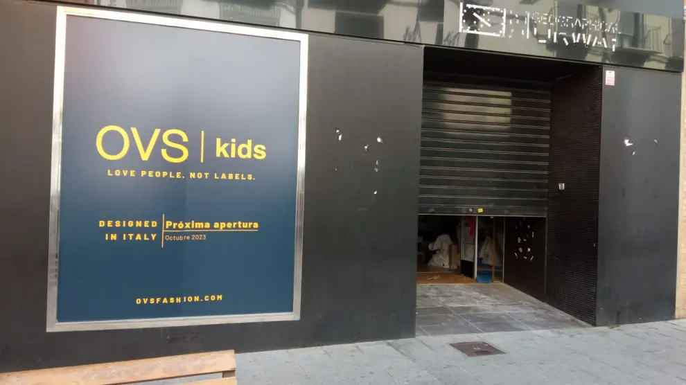 OVS ya anuncia la próxima apertura de su tienda de moda infantil en el Coso Bajo de Huesca.