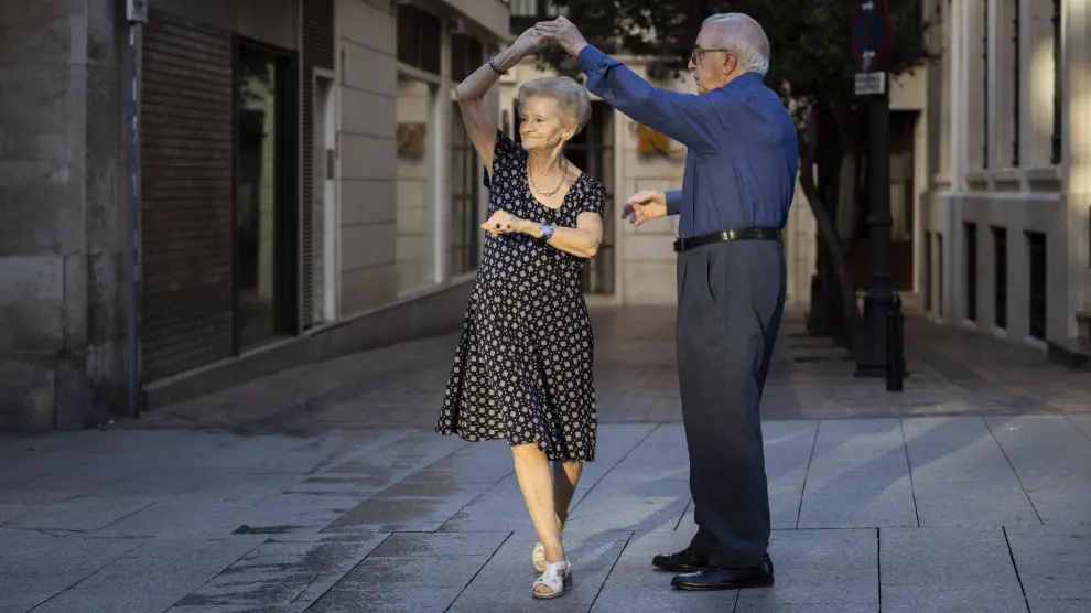 Marisa Gil y Jesús Lana se hicieron virales bailando en el paseo de la Independencias en las Fiestas del Pilar 2023